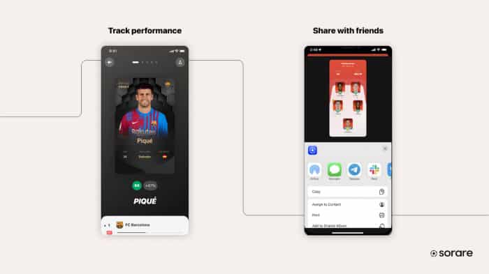 image 5 9 As the complete version of the Sorare iOS app is available on the App Store, the new app will now let the players the following actions.