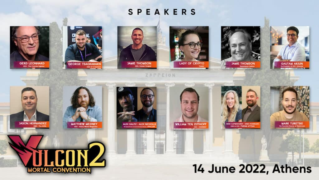 vulcon 2 guest speakers Get Ready For VulCon 2.0 Conference In Athens, Greece, surrounded by the Ancient mesmerizing views of the Acropolis and mythical remains of temples dedicated to the old gods. 