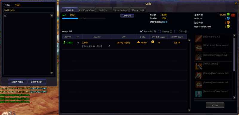 guild manager kritika global A guild is a group created by people in the game. It is an essential component of the Kriritka Global community.