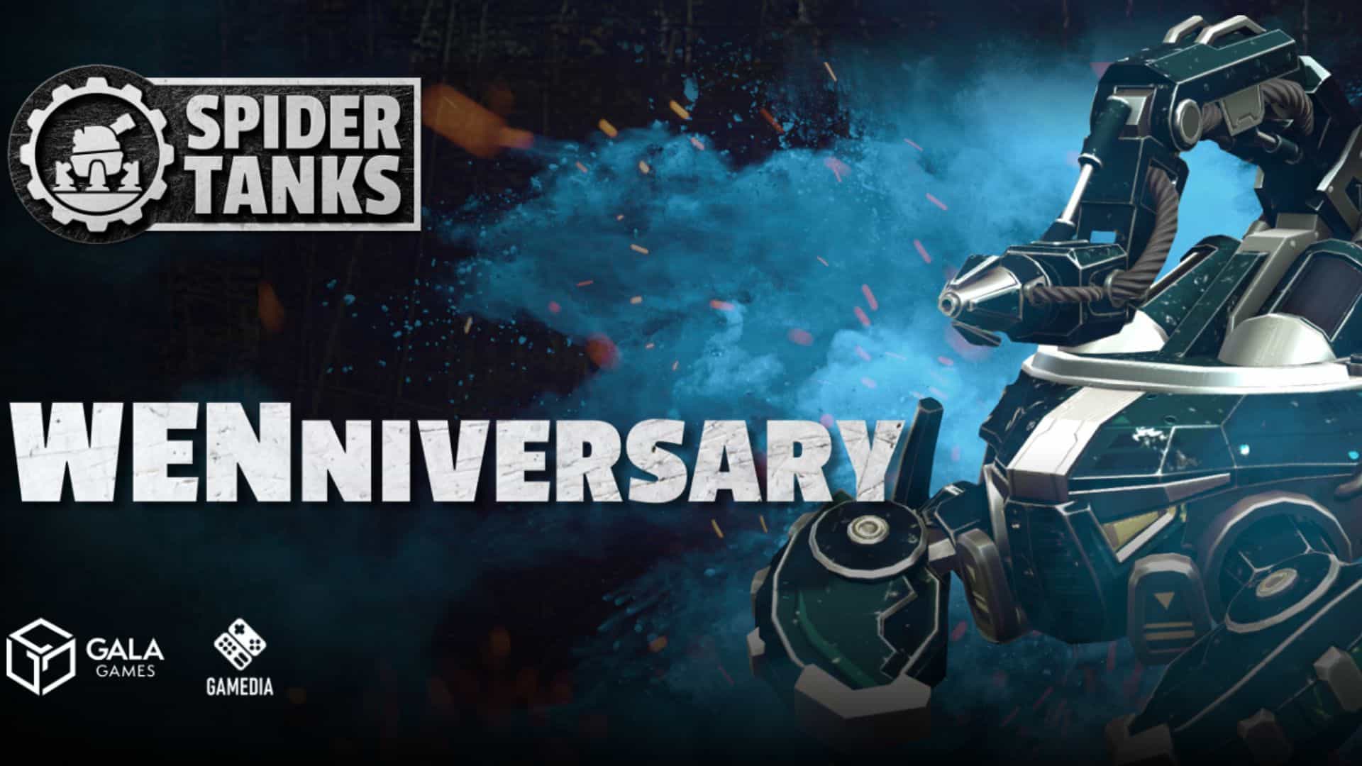 Spider Tanks Celebrates WENniversary With Limited Skins The WENniversary campaign is the game's "thank you." The WENniversary will bring three new skins to the surface that are limited because the WENniversary will occur only once, starting from today!