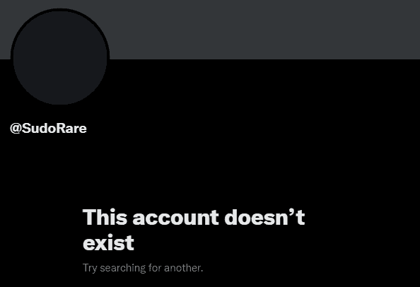 SudoRare Twitter has been warning about the projects, and now SudoRare has run away from existence as the project disappeared with more than 0,000 in user funds.
