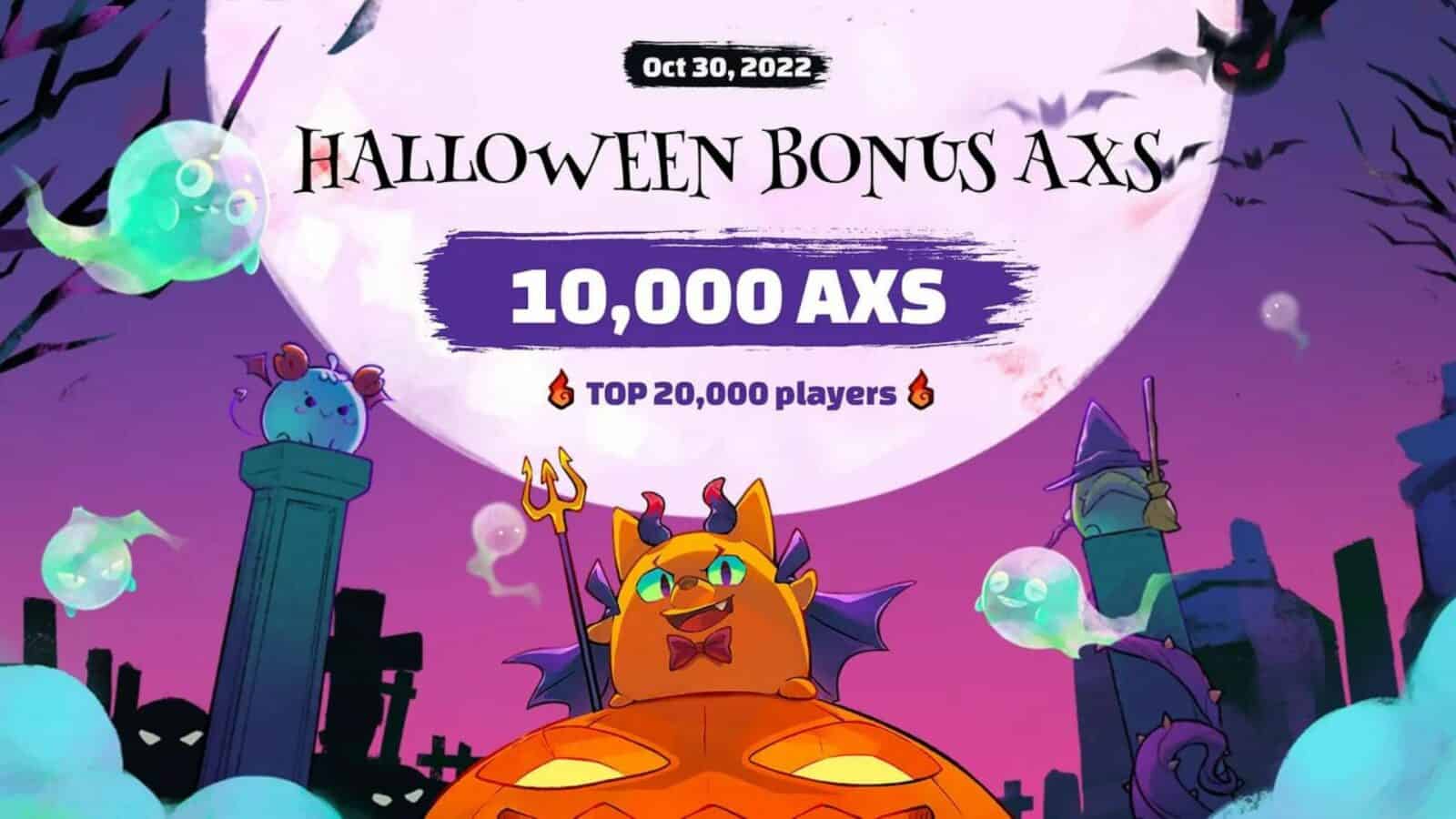 Axie Infinity Announces Halloween Bonus AXS Leaderboard Rewards