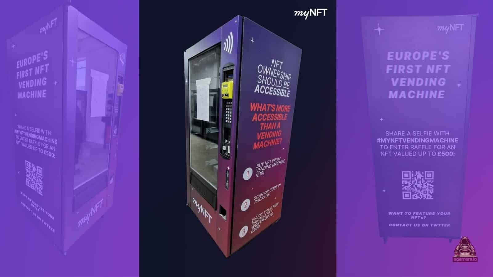myNFT to Exhibit Europe’s First NFT Vending Machine at NFT.London
