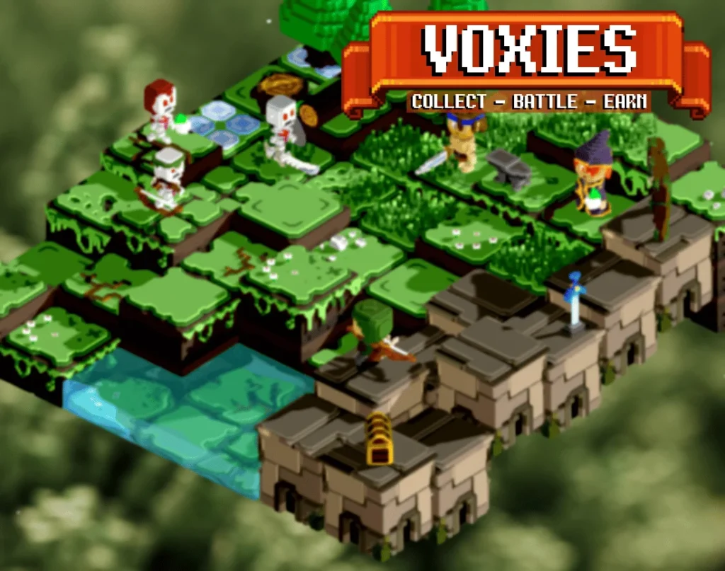 Voxies gameplay screenshot 1 – MMORPG crypto game on Polygon