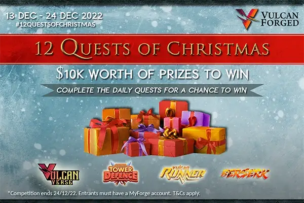 Vulcan Forged Celebrates Christmas With $10k Worth of Prizes