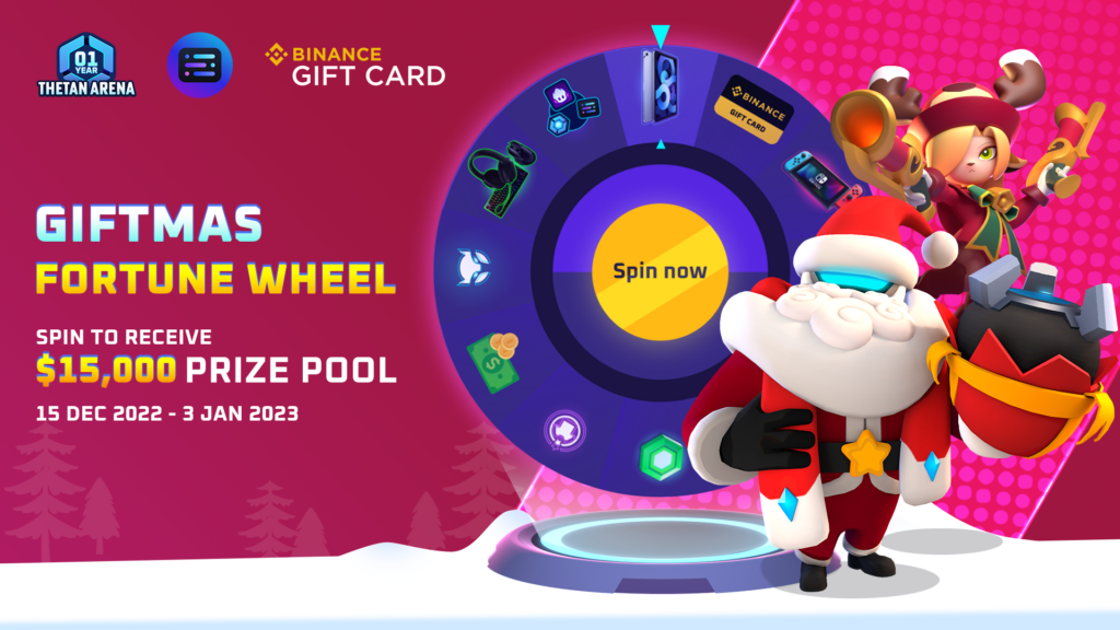 Thetan Arena GIFTMAS Fortune Wheel Event