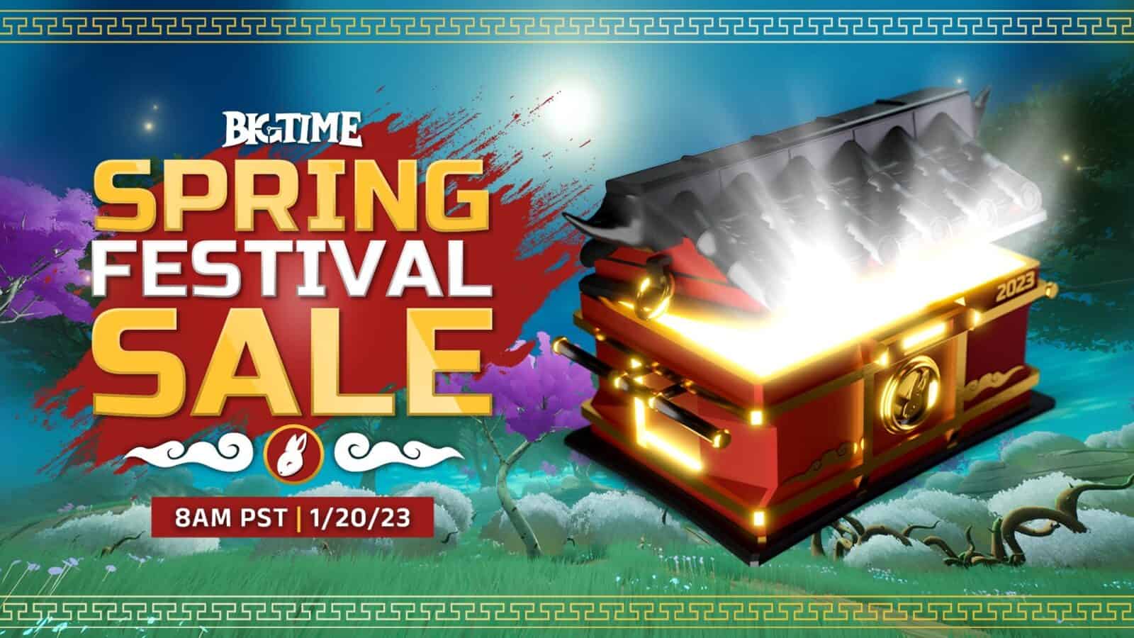 Big Time: Spring Festival Sale to Start Today at 8 AM PST