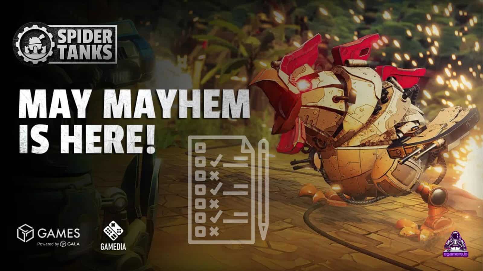 Spider Tanks: Prepare for the May Mayhem Event