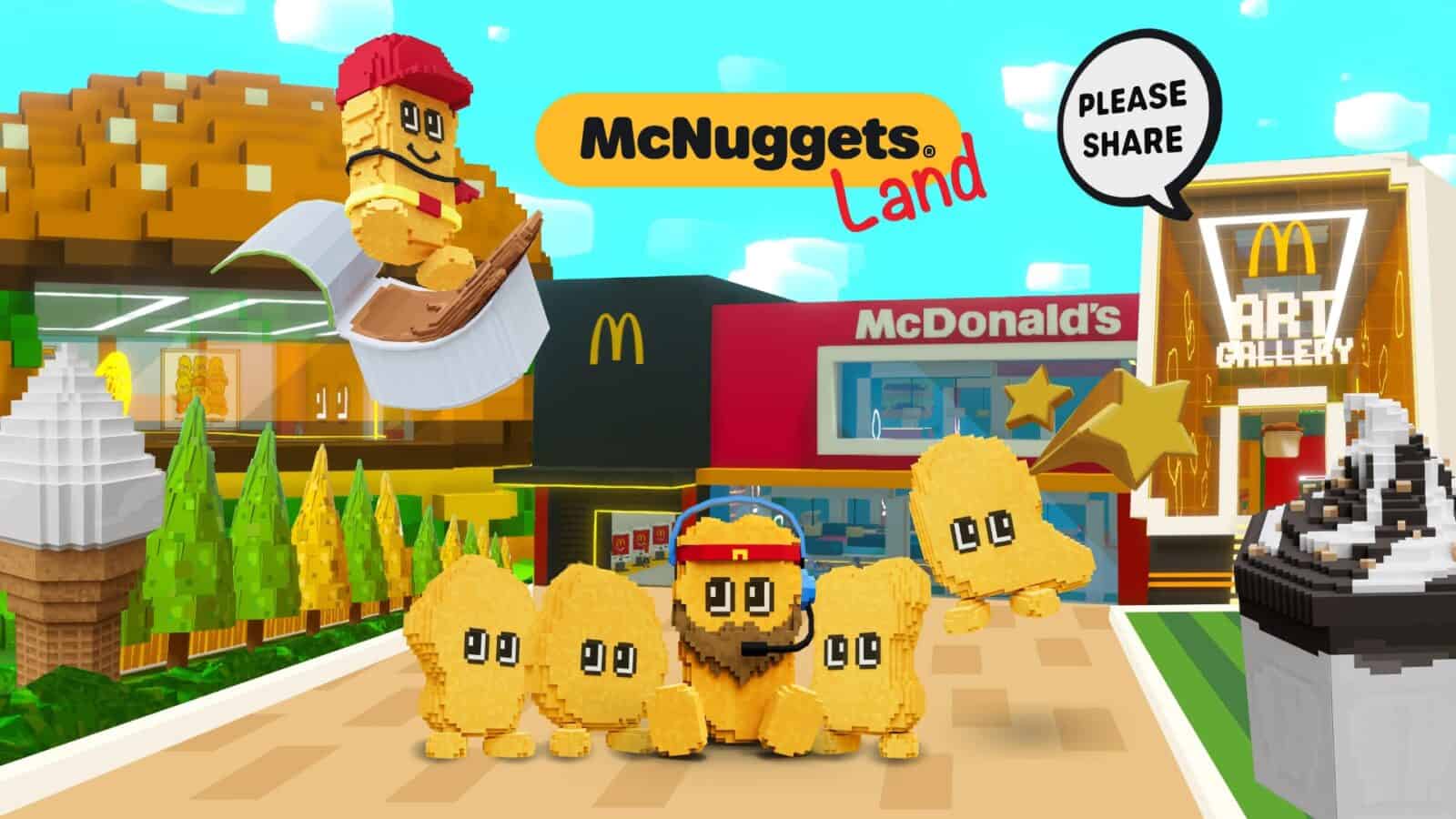 McDonald’s Ventures into the Metaverse with McNuggets Land in The Sandbox