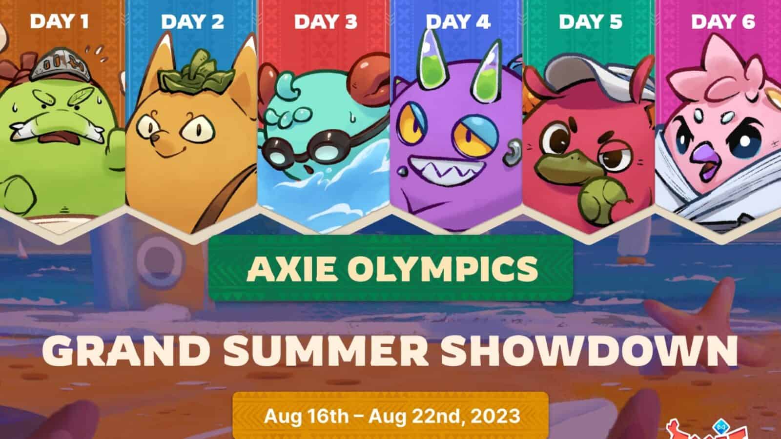 Axie Olympics: Six Days, Six Contests, Grand Prizes Await!