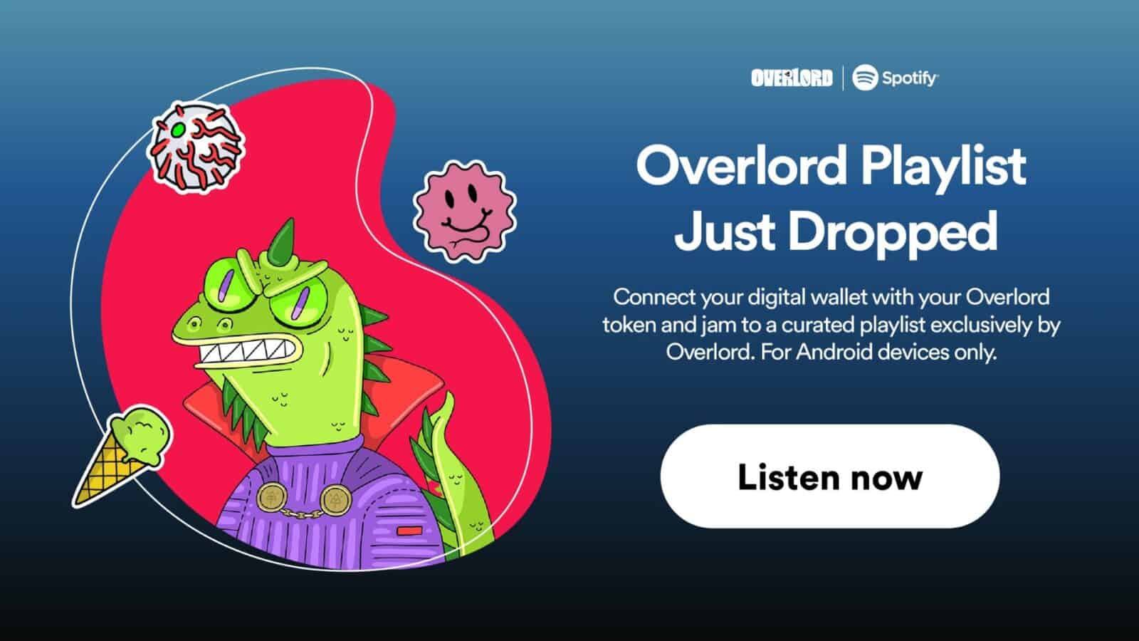 Spotify and Overlord Unveil Exclusive Playlists for NFT Owners
