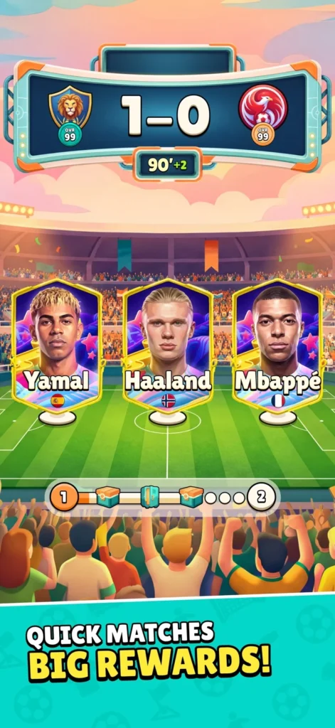 Matchday gameplay screenshot 1 – Card Games crypto game