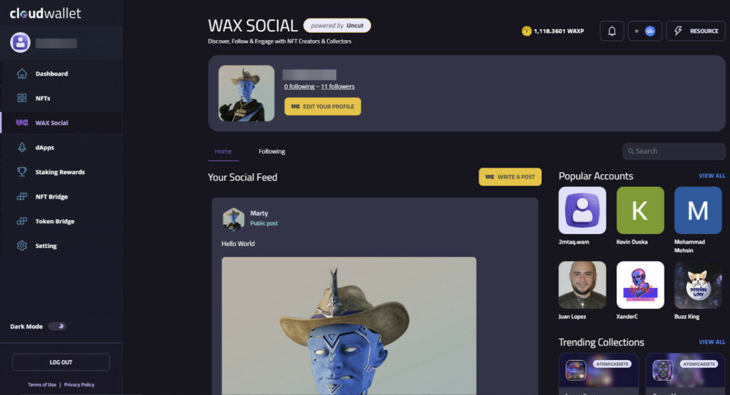 wax cloud wallet WAX, a prominent player in the digital realm, has recently announced its partnership with Uncut. Their combined effort aims to revamp how digital collectibles, specifically Non-Fungible Tokens (NFTs), are showcased and shared, ensuring a smoother social experience for users.