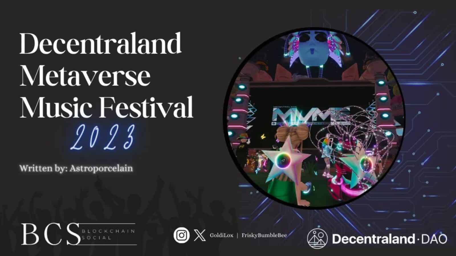 Introducing the Decentraland Music Festival '23