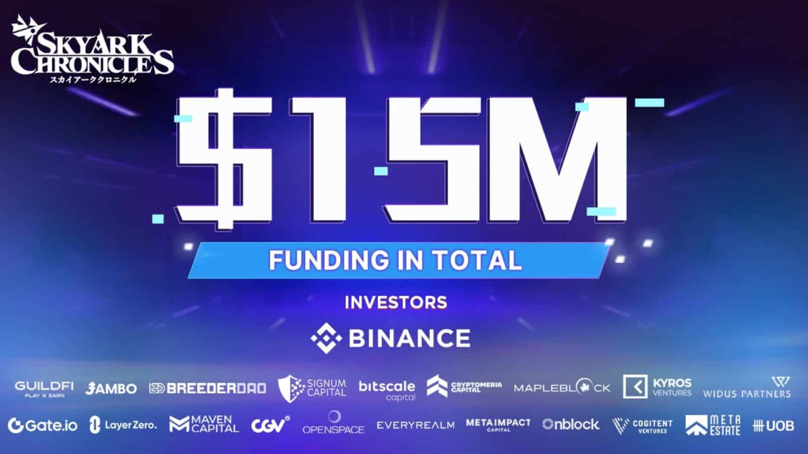 Blockchain Games Studio SkyArk Raises M in a Funding Round Led by Binance