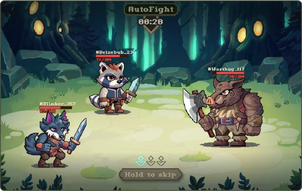 Elderglade gameplay screenshot 1 – PvP crypto game