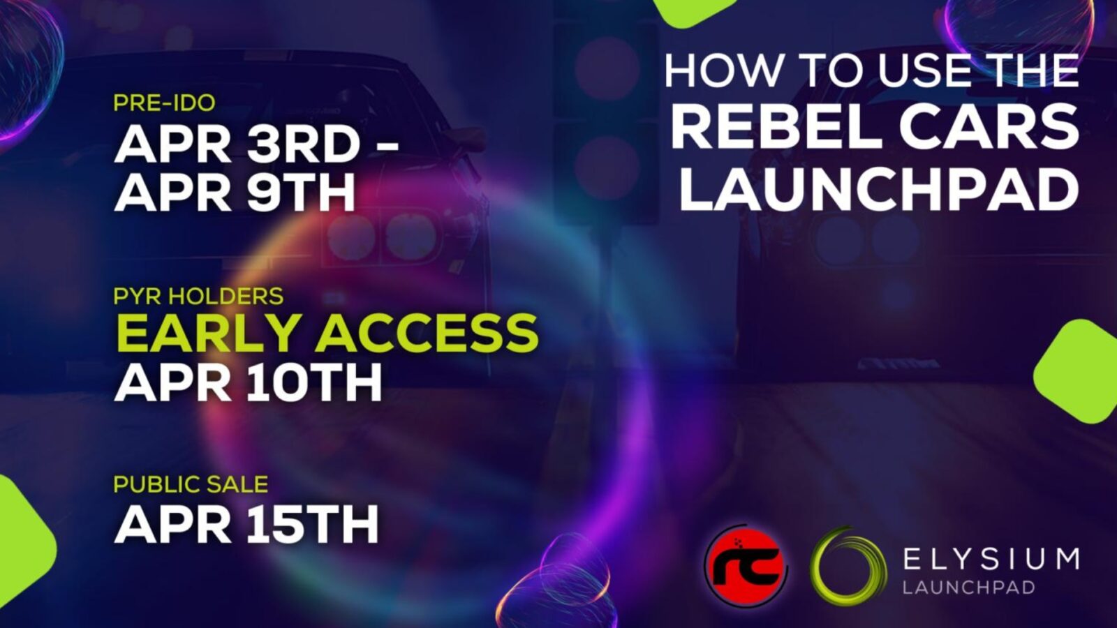 Rebel Cars is Launching Exclusively on the Elysium Blockchain