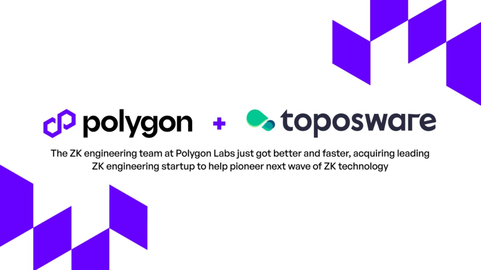 Polygon Strengthens Zero-Knowledge Tech - Acquiring Toposware 