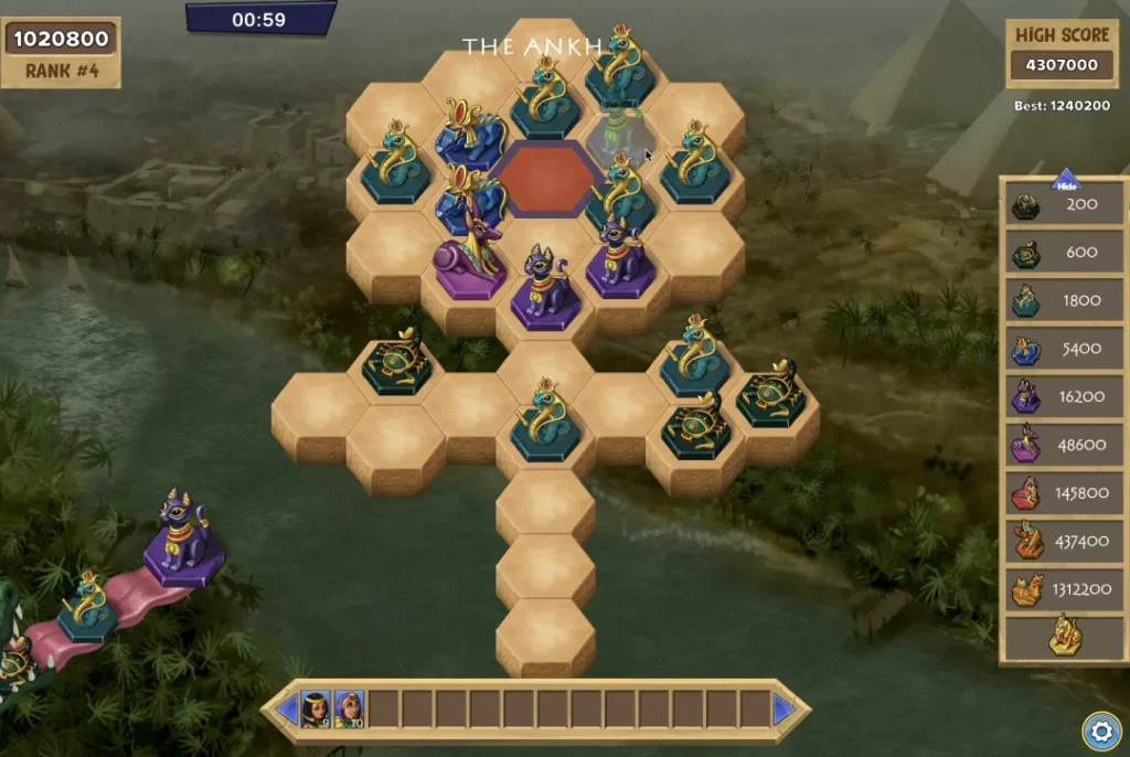 InfiniMerge gameplay screenshot 1 – crypto game