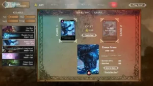 Wargrum gameplay screenshot 3 – Card Games crypto game on Cardano