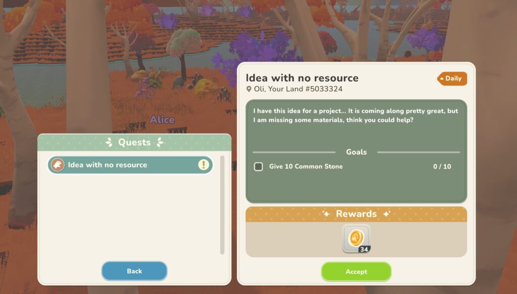 Oli quest common stone quest my neighbor alice Four years later, the game is hosting its second beta season, and today, after hours of playtime, I'm writing my My Neighbor Alice Review.