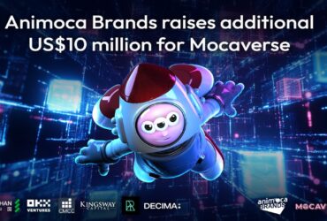 Animoca Brands Secures Additional 10M Boost for Mocaverse Expansion Animoca Brands has announced a fresh investment round of $10 million into its ambitious Mocaverse project. This new funding, which adds to the $31.88 million already raised last year, aims to foster greater consumer crypto adoption by developing an interoperable infrastructure technology stack.