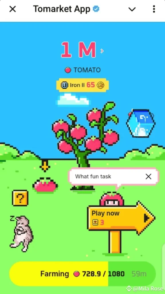 Tomarket gameplay screenshot 5 – Casual crypto game on TON