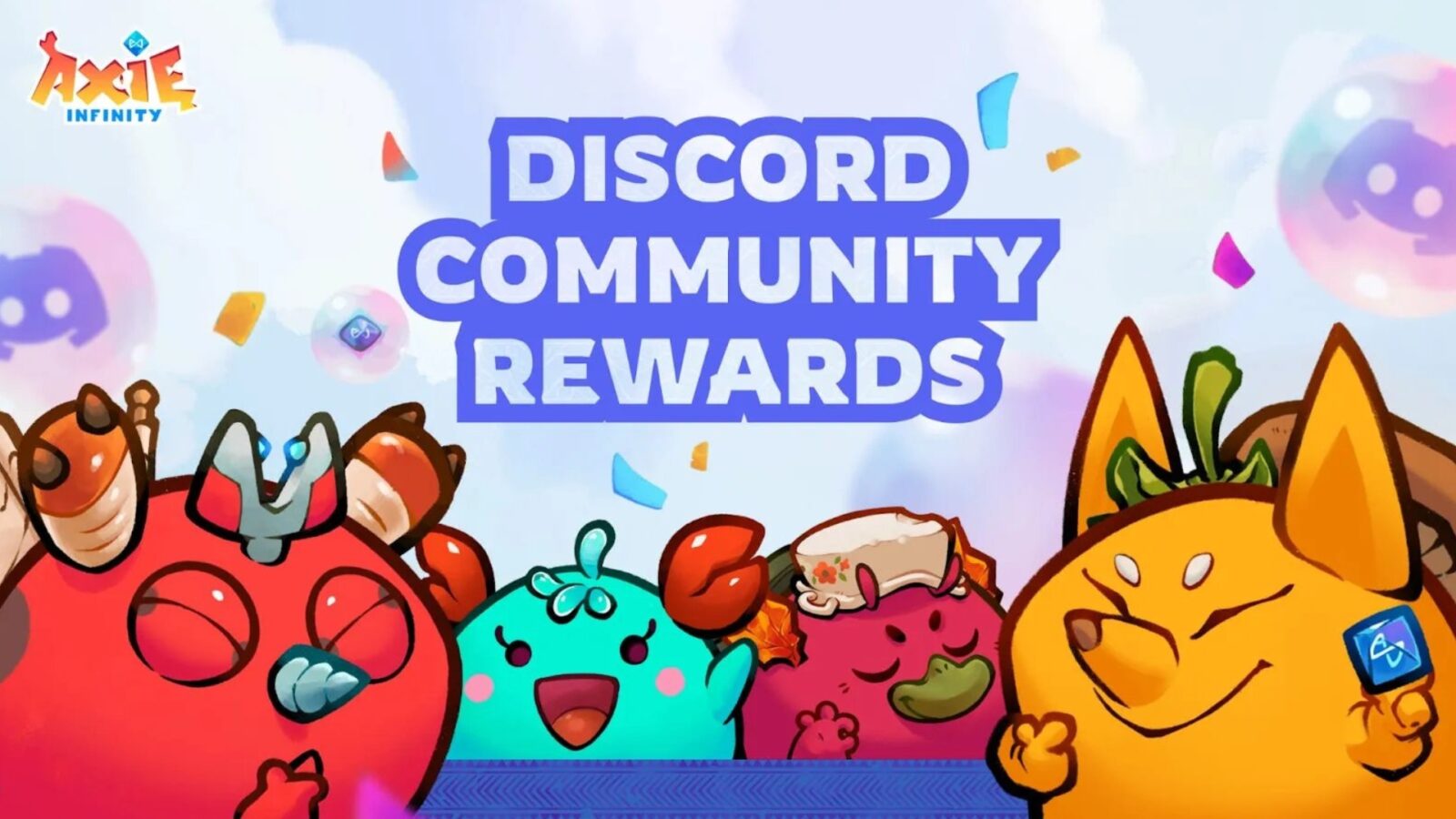 axieinfinity discord community rewards Axie Infinity has recently introduced its Discord Community Rewards program, designed to acknowledge and reward the most active and contributing members of its Discord community.