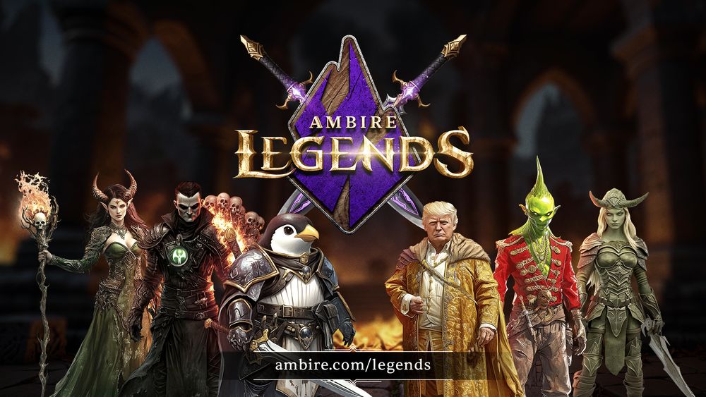 image with logo all characters and website on rich background 1 Ambire, an open-source self-custodial wallet, has announced the launch of Ambire Legends, an on-chain game designed to educate and incentivize users about the benefits of smart accounts and account abstraction.