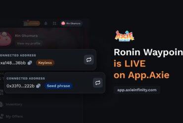 ronin waypoint Ronin Waypoint is now fully operational, offering streamlined access and multiple perks.