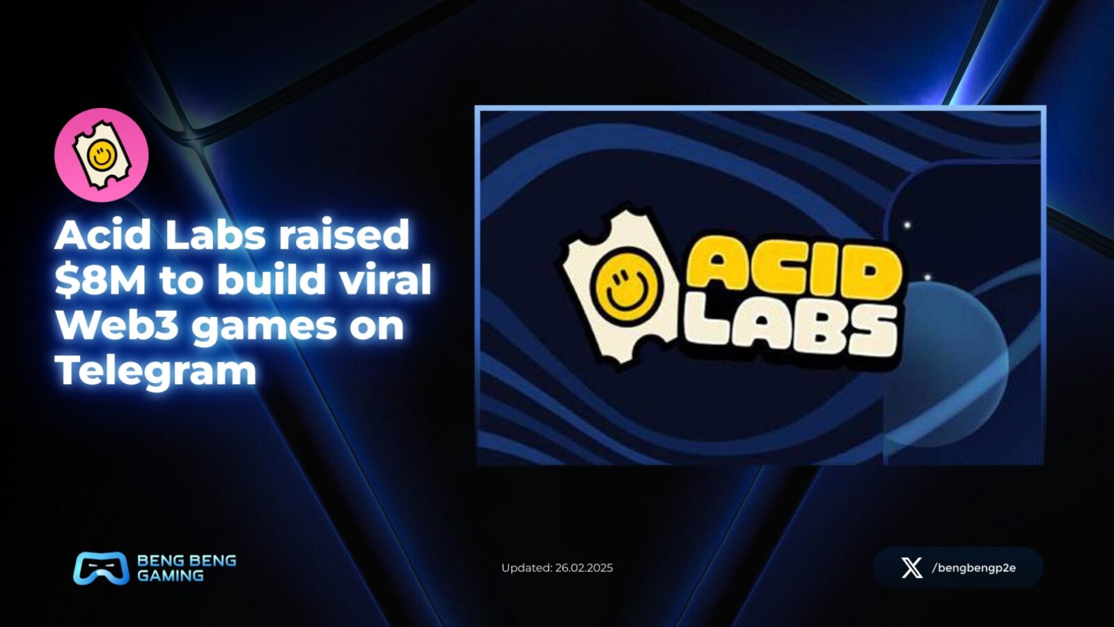 acid labs Acid Labs has secured $8 million in funding to expand its portfolio of web3 games on Telegram and other messaging platforms.