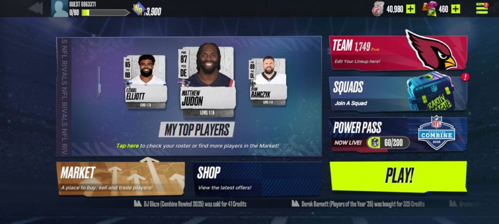 nfl rivals review first screen Hey guys, today I'm doing an NFL Rivals Review , a licensed NFL American Football arcade-style game by Mythical Games. Mythical Games is a Blockchain gaming company known to crypto gaming OGs for the blockbuster trading-card game Gods Unchained and later Blankos Block Party.