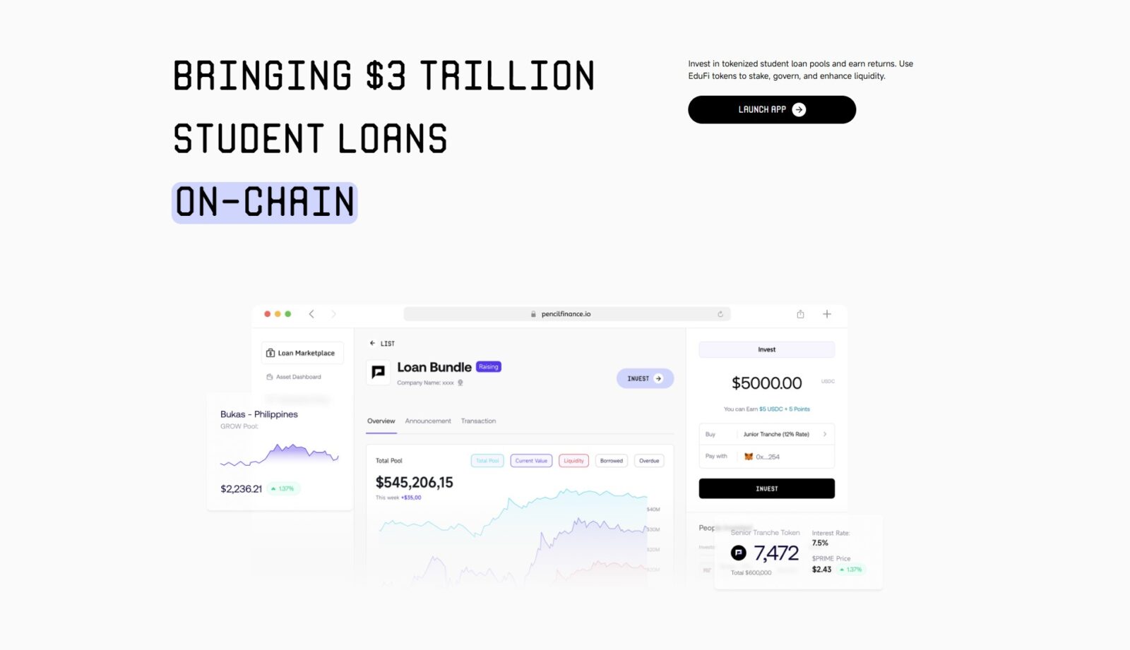 Pencil Finance What if paying for college didn’t require years of debt or endless paperwork, but instead, could happen through blockchain? That’s no longer just a futuristic idea. Pencil Finance has officially launched the first-ever student loans funded entirely on-chain, and it’s already making waves across the world.