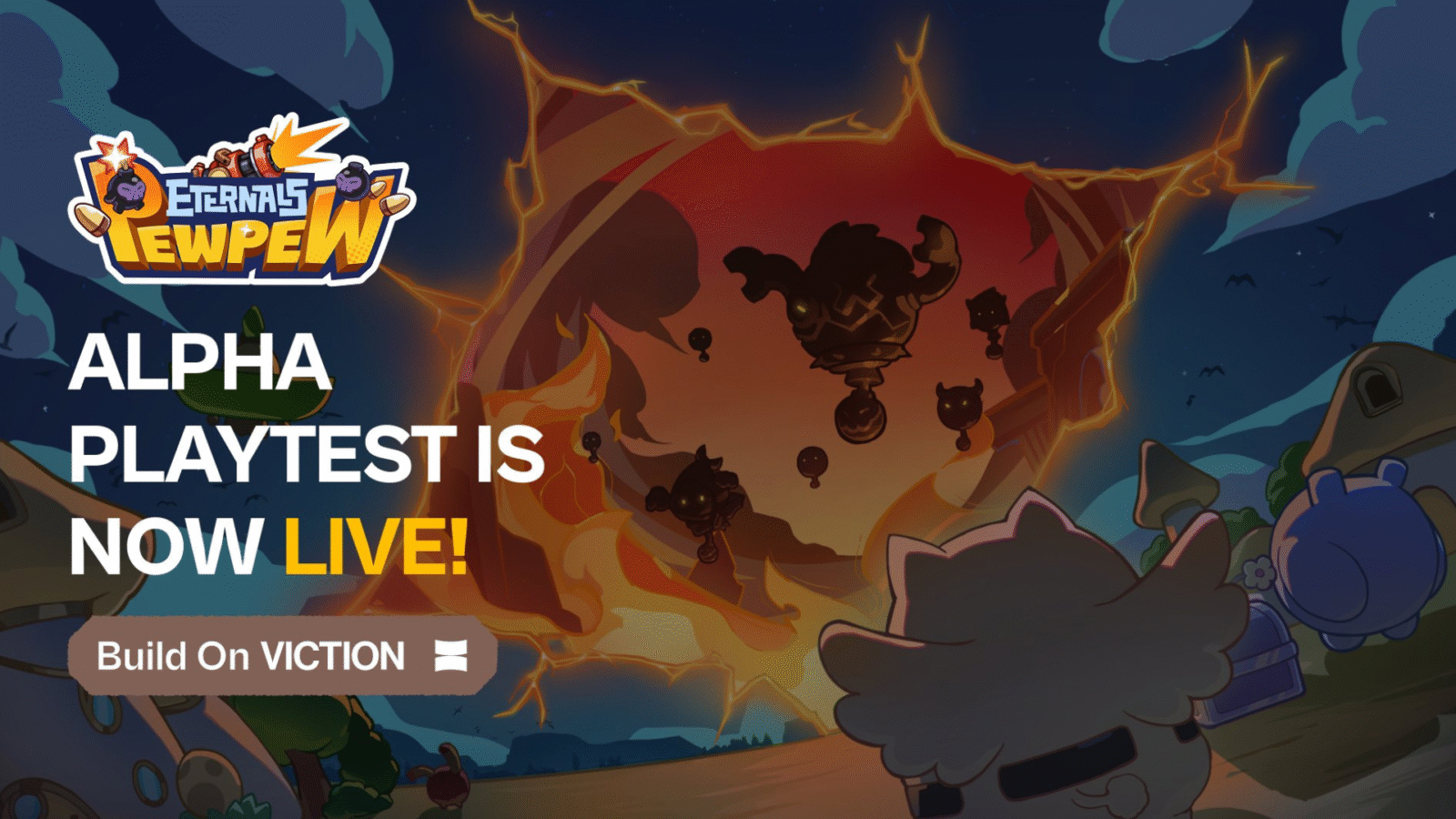eternals tewpew Eternals World has officially launched the Alpha Playtest for Eternals Pew Pew. In this free-to-play 2D shooter, players can earn NFT rewards and secure a guaranteed airdrop of $ETER tokens by participating in weekly leaderboard challenges.