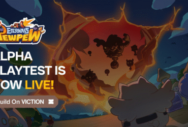 eternals tewpew Eternals World has officially launched the Alpha Playtest for Eternals Pew Pew. In this free-to-play 2D shooter, players can earn NFT rewards and secure a guaranteed airdrop of $ETER tokens by participating in weekly leaderboard challenges.