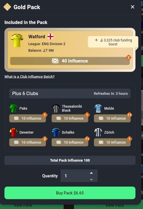 GOLD PACK SOCCERVERSE 2 This is the fourth part of the Soccerverse Review Series.