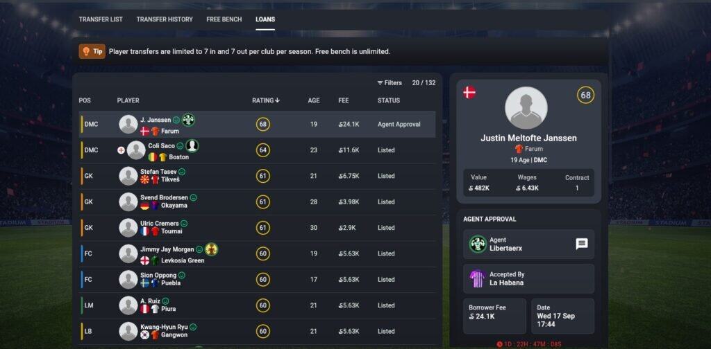 soccerver players loan Continuing from the previous Soccerverse Review, we now present the results of the second match.