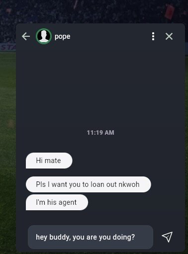 soccerver pope chat 2 This is the fourth part of the Soccerverse Review Series.