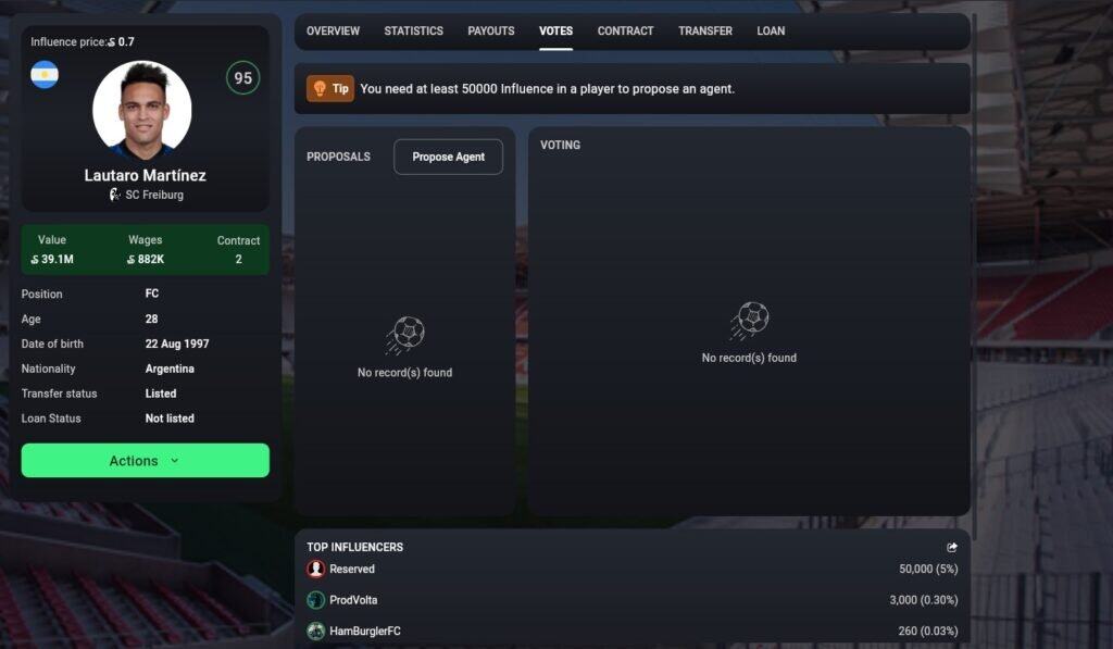 soccervere lautrao martinez Welcome to the Soccerverse Review, Part 1, a series of four articles dedicated to the popular crypto football simulation game.