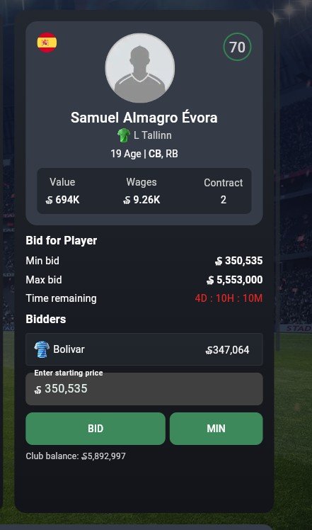 soccerverse bid player evora s 2 Continuing from the previous Soccerverse Review, we now present the results of the second match.