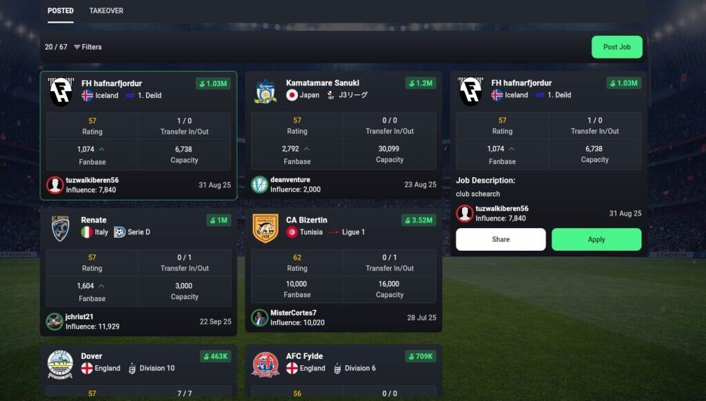 soccerverse manager jobs Welcome to the Soccerverse Review, Part 1, a series of four articles dedicated to the popular crypto football simulation game.