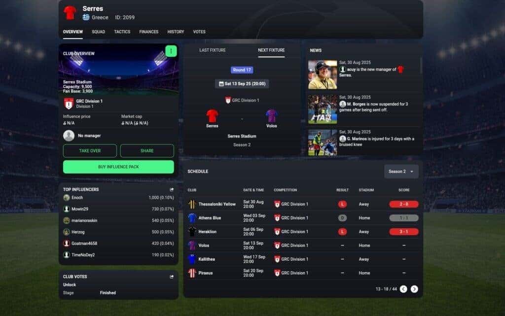 soccerverse review choosing seres team This is the second part of the Soccerverse Review Series.
