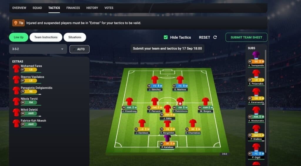 soccerverse review lineup against ak This is the second part of the Soccerverse Review Series.