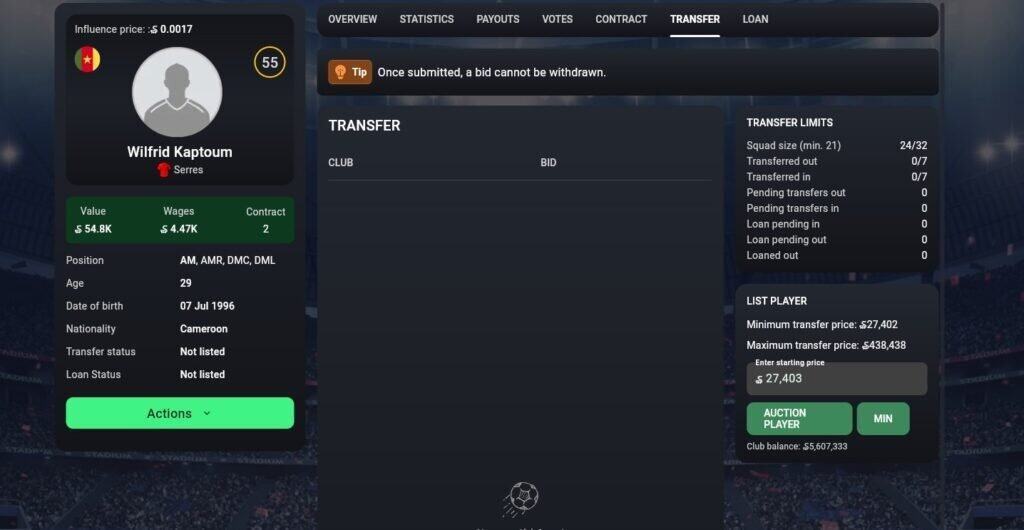 soccerverse review selling a player This is the second part of the Soccerverse Review Series.
