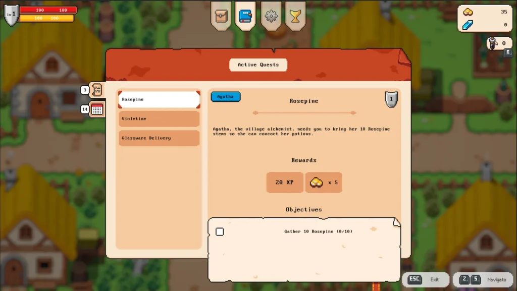 Arcadia Game gameplay screenshot 1 – Adventure crypto game