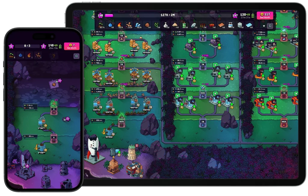 Craft World gameplay screenshot 1 – Casual crypto game on Ronin