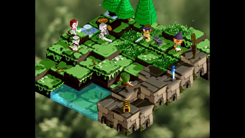 Voxie Tactics gameplay screenshot 1 – Adventure crypto game on Polygon