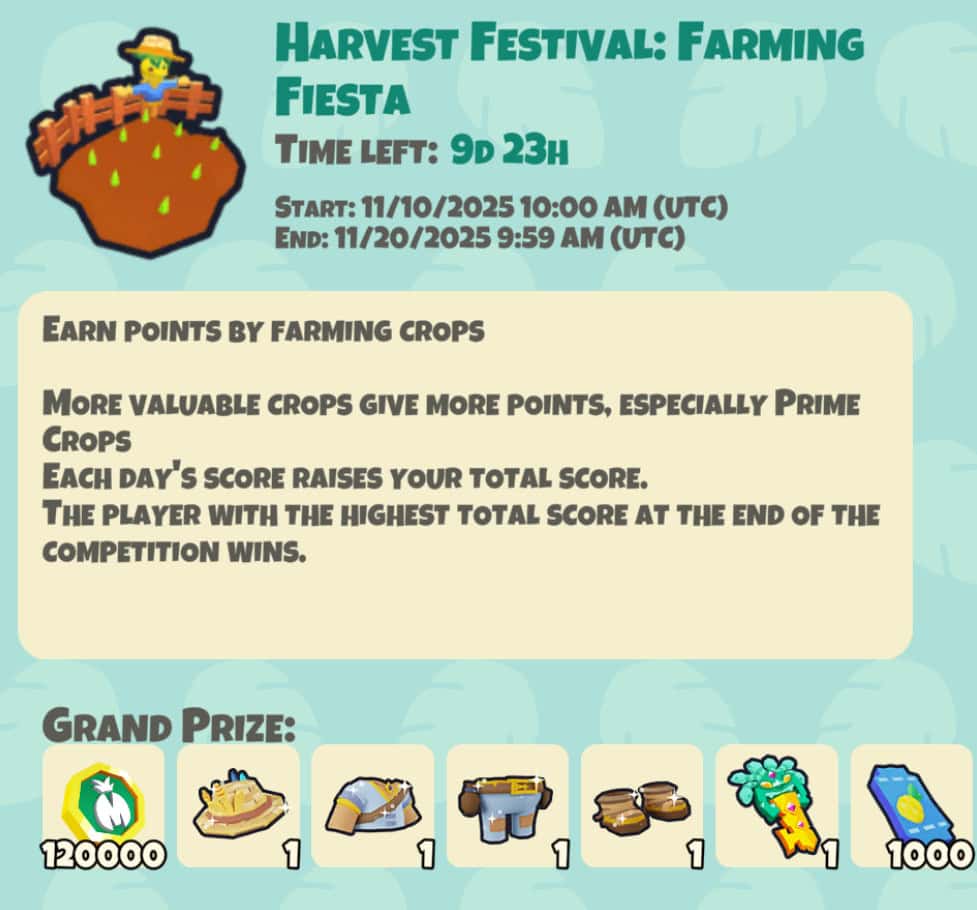 Paradise Tycoon Kicks Off First-Ever Farming Extravaganza