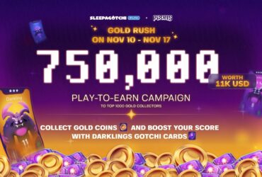 Sleepagotchi Lite's Gold Rush Event Offers a Chance to Win 750K $PIXEL Prizes!