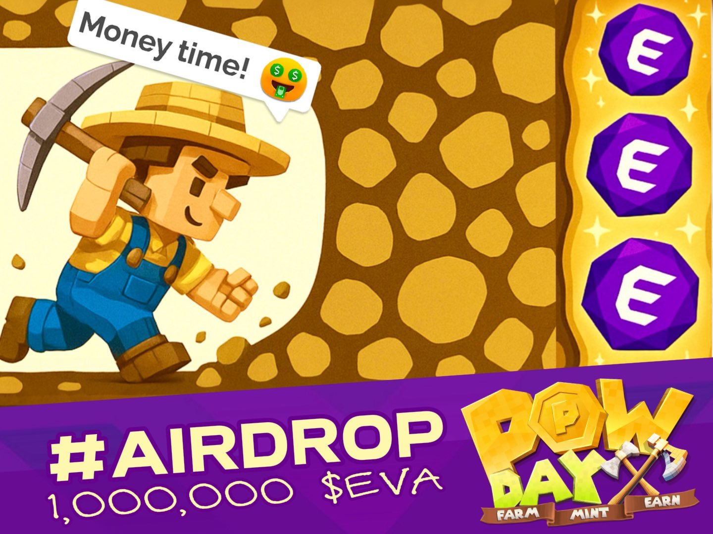 Evah Studio Launches $EVA Token with Airdrop and Powday Farm Integration 25 Evah Studio Rolls Out $EVA Token Featuring Airdrop and New Powday Farm Integration